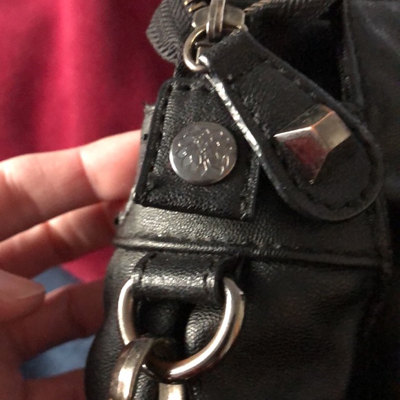 Black Hobo Bag with tasteful accents and bling. - Picture 7 of 9